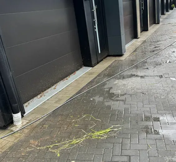 Concrete Cleaning: before