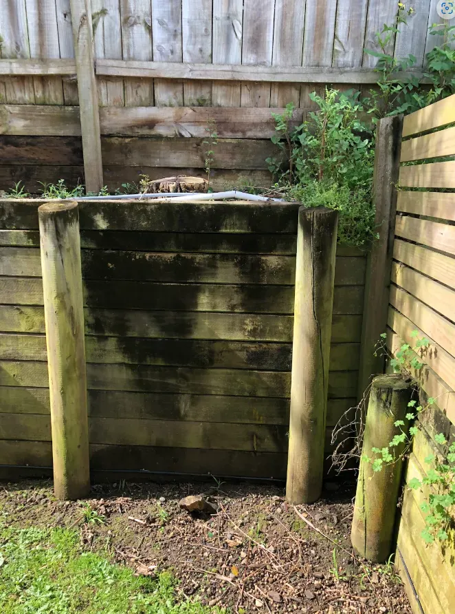 Fence & Wall Cleaning: before